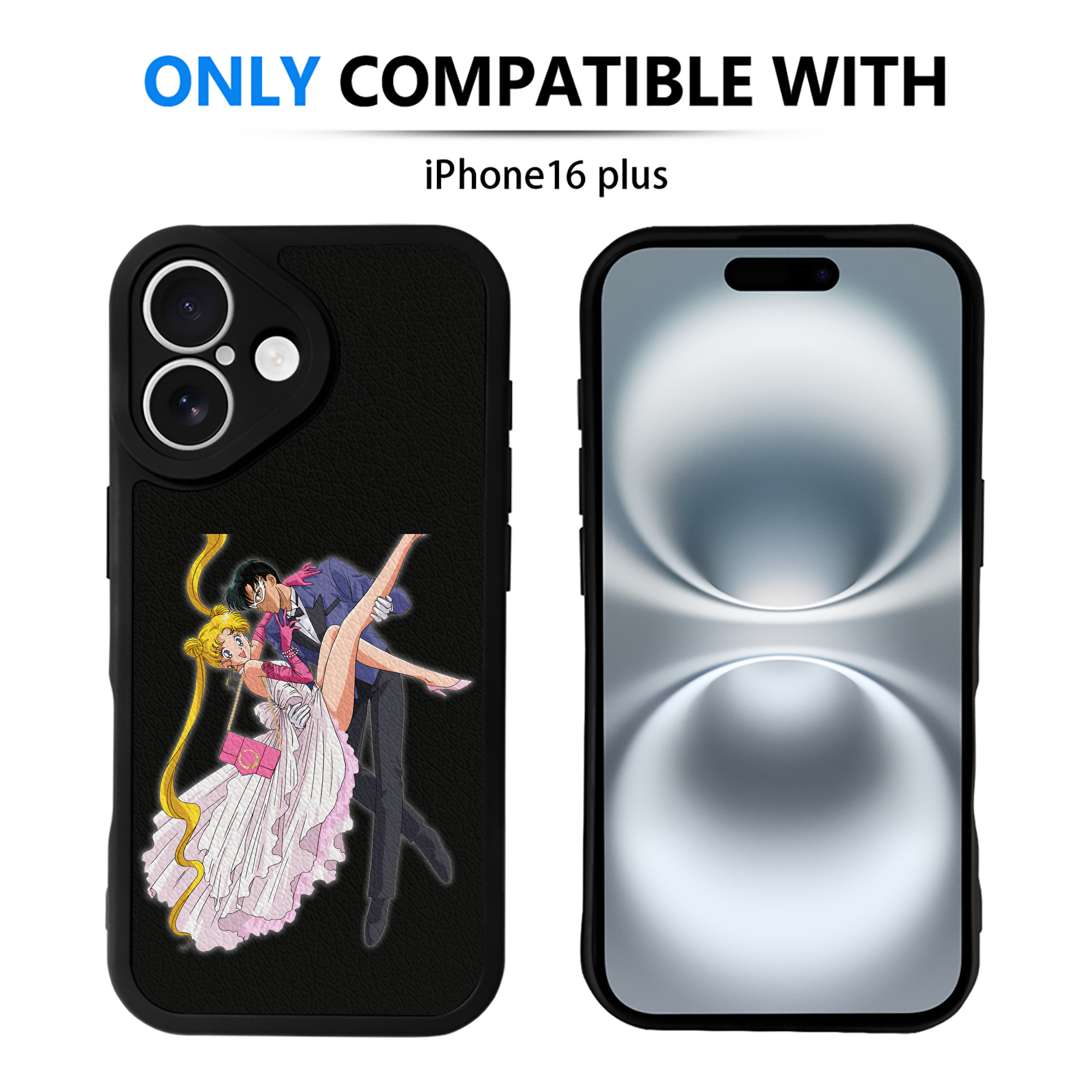 （画像用） 美少女戦士セーラームーン 愛野 美奈子 あいの みなこ Sailor Moon Aino Minako 【iPhone 16シリーズ対応】シリコンスマホケース（レザー調） 材質：シリコン